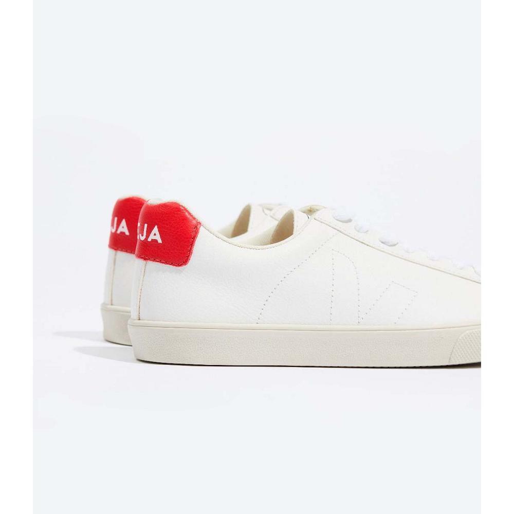 Men's Veja ESPLAR CHROMEFREE Sneakers White/Red | SG 307KOR